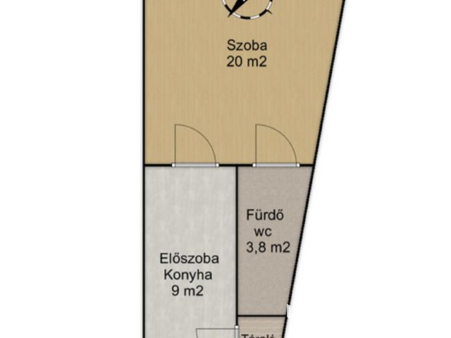 34 m2-es kiadó lakás a Kerékgyártó utcában!